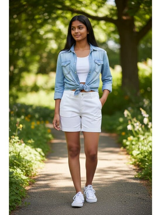 J.CREW Pants - J. Crew Women’s Broken In Chino Shorts 100% Cotton Casual white Size 10